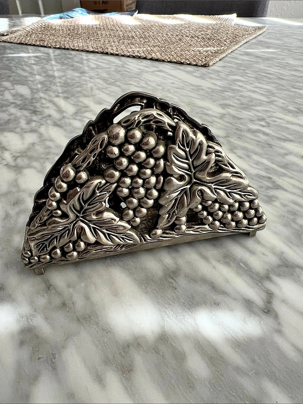 Silver-Tone Grape Holder